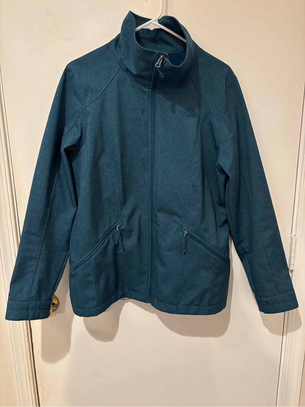 The North Face Women's Teal Zip-Front Utility Jacket